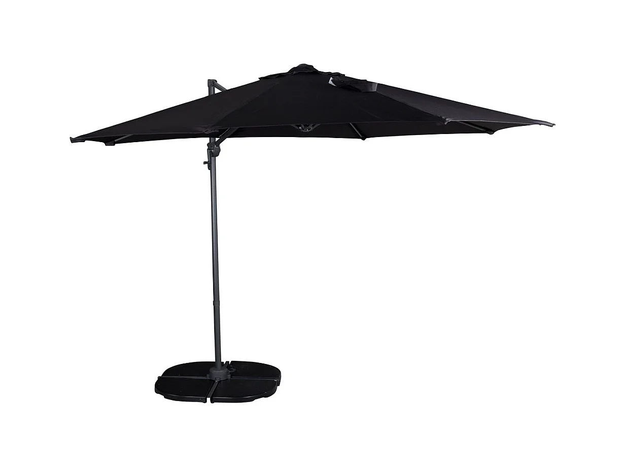 Leeds parasol zwart.