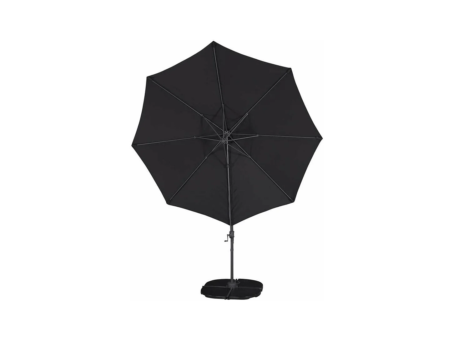 Leeds parasol zwart.