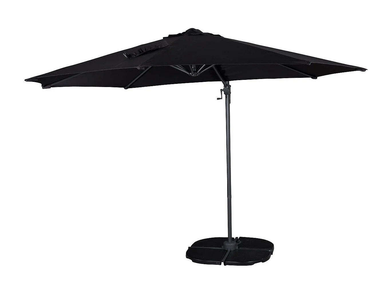 Parasol Déporté Rotatif "Leeds" 294cm Noir
