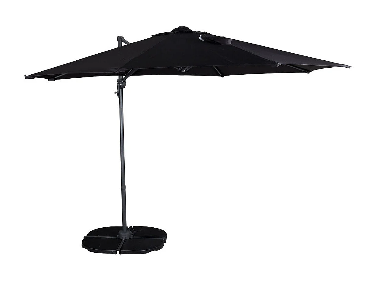 Parasol Déporté Rotatif "Leeds" 294cm Noir