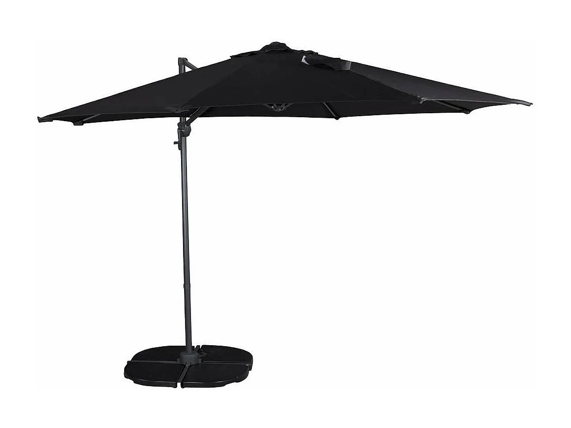 Parasol Déporté Rotatif "Leeds" 294cm Noir