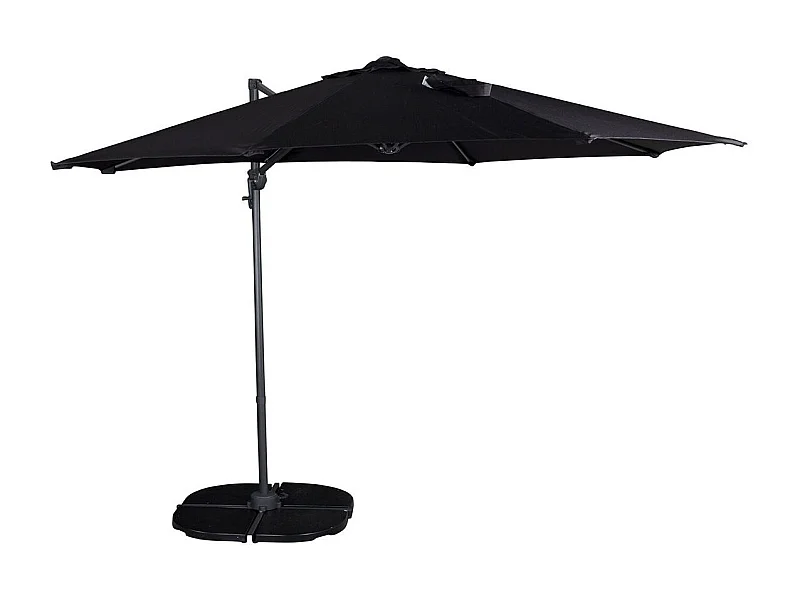Parasol Déporté Rotatif "Leeds" 294cm Noir