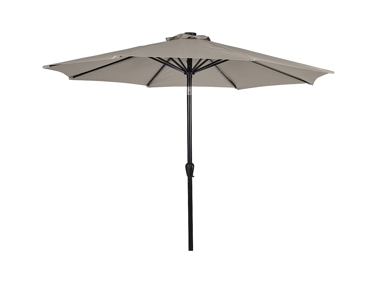 Felix Parasol avec manivelle, fonction d'inclinaison, Ø 3 m, gris.