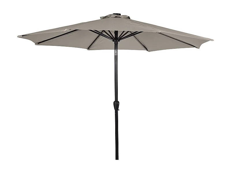 Felix Parasol avec manivelle, fonction d'inclinaison, Ø 3 m, gris.