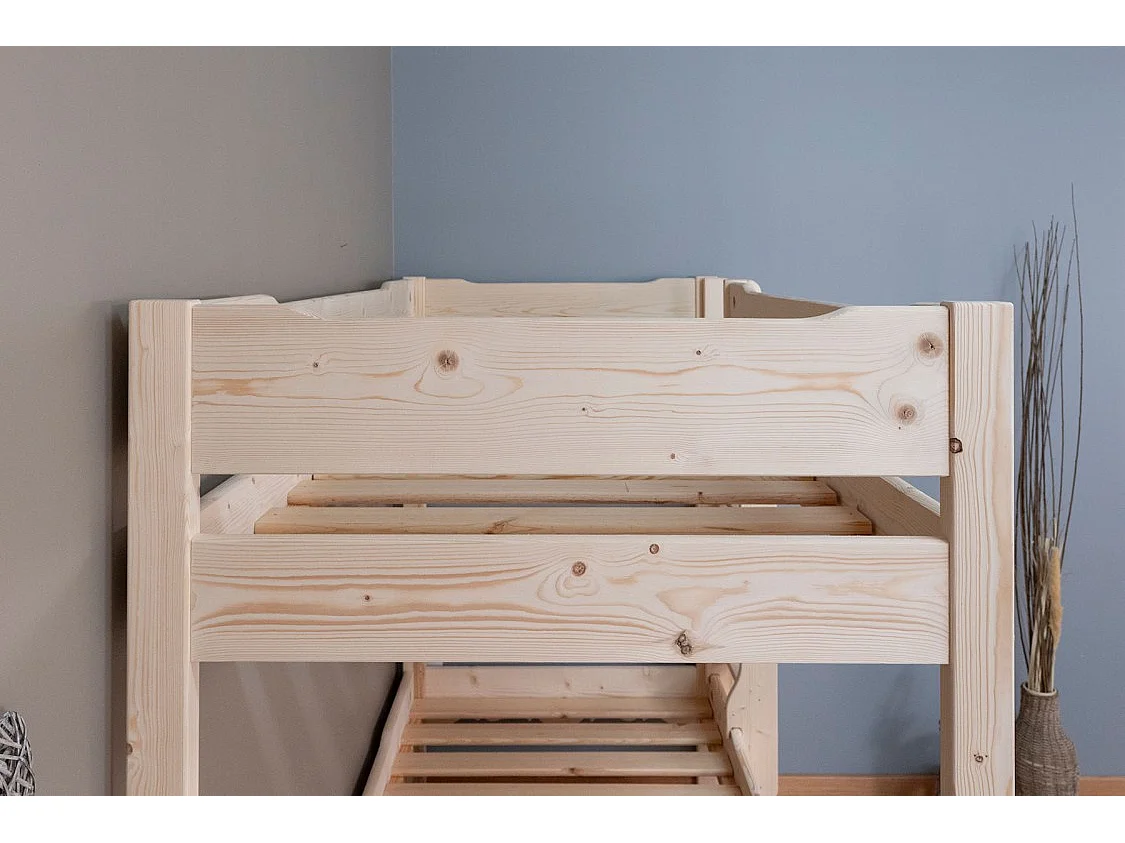 lit superposé style montagnard chatel - ciré brossé