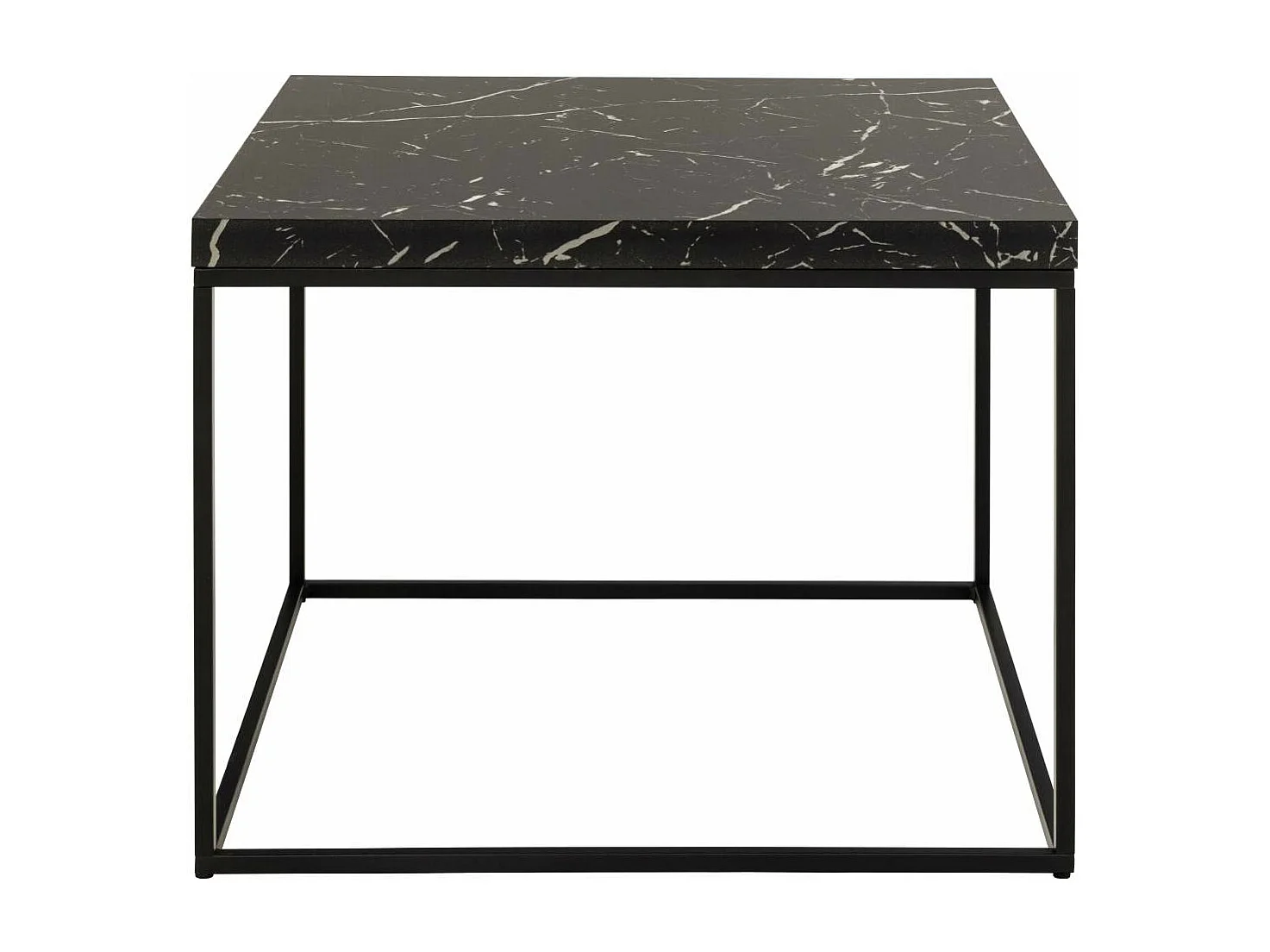 Barossa table basse 60cm décor marbré noir.