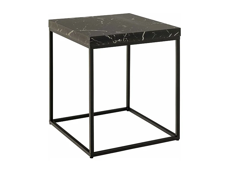 Barossa Couchtisch 40cm Marmor Dekor schwarz.