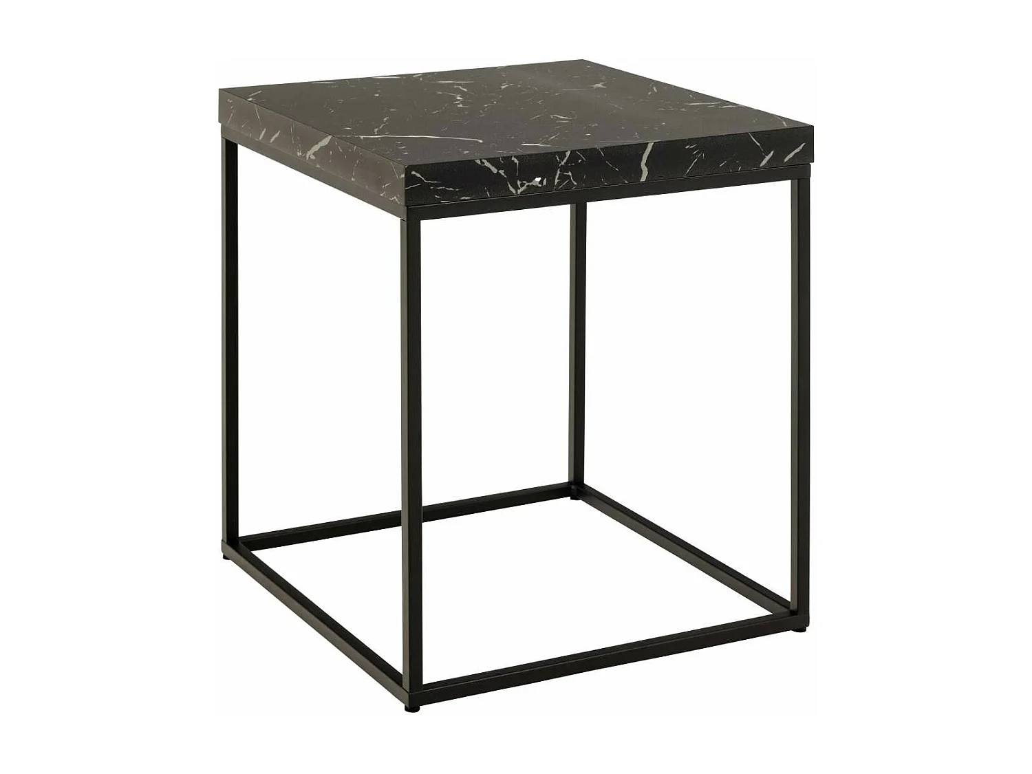 Barossa Couchtisch 40cm Marmor Dekor schwarz.