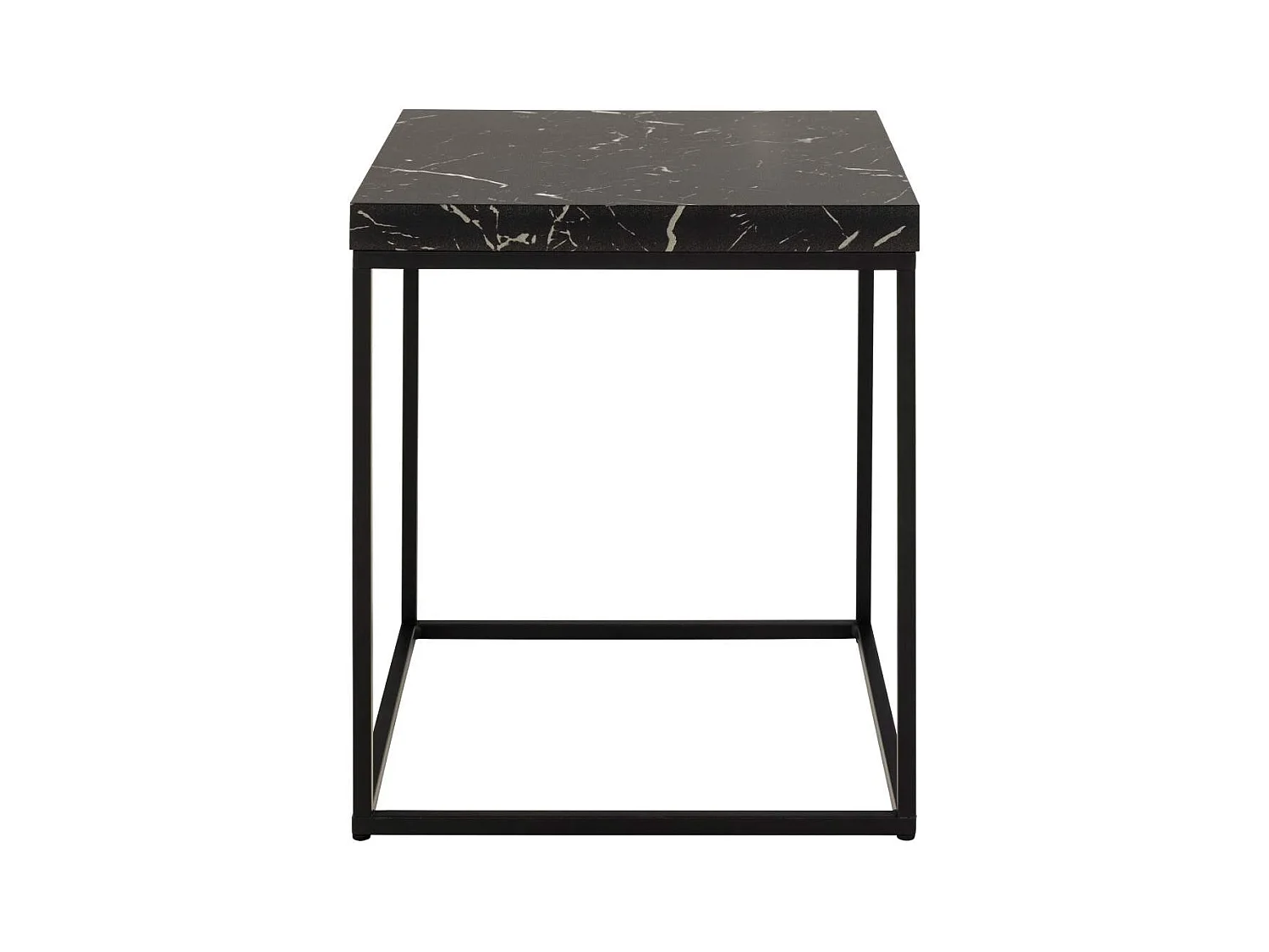 Barossa table basse 40cm décor marbré noir.