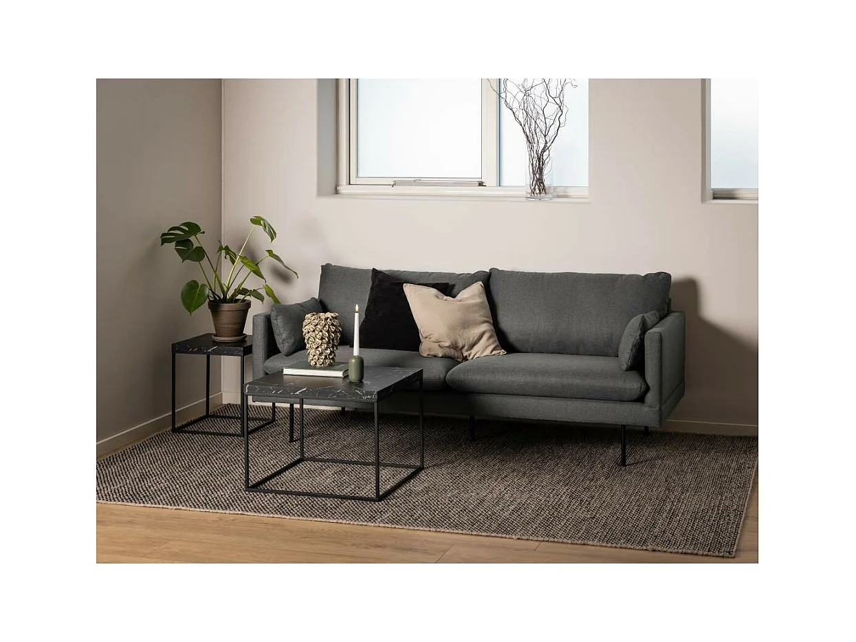 Barossa table basse 40cm décor marbré noir.