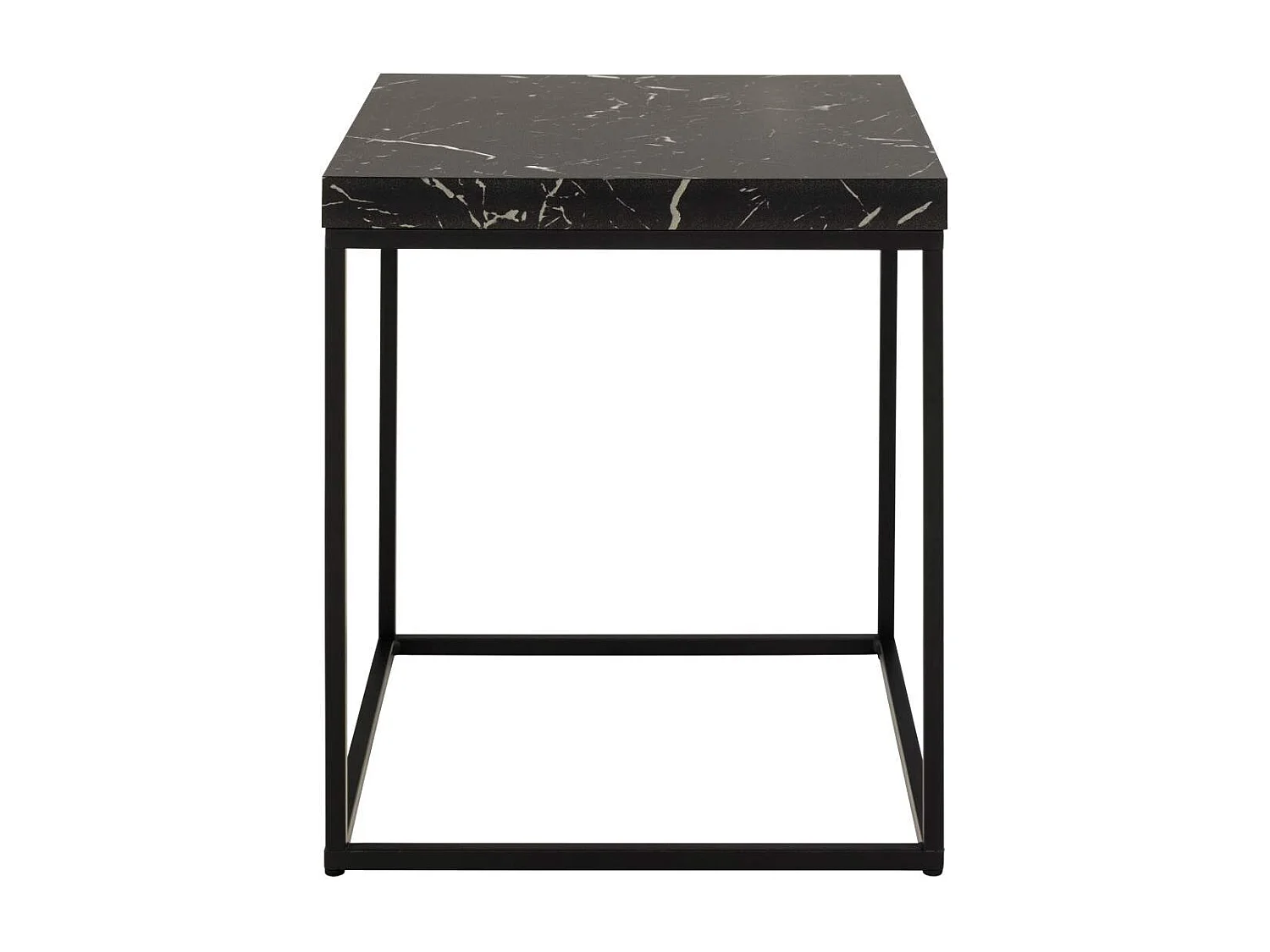Barossa table basse 40cm décor marbré noir.