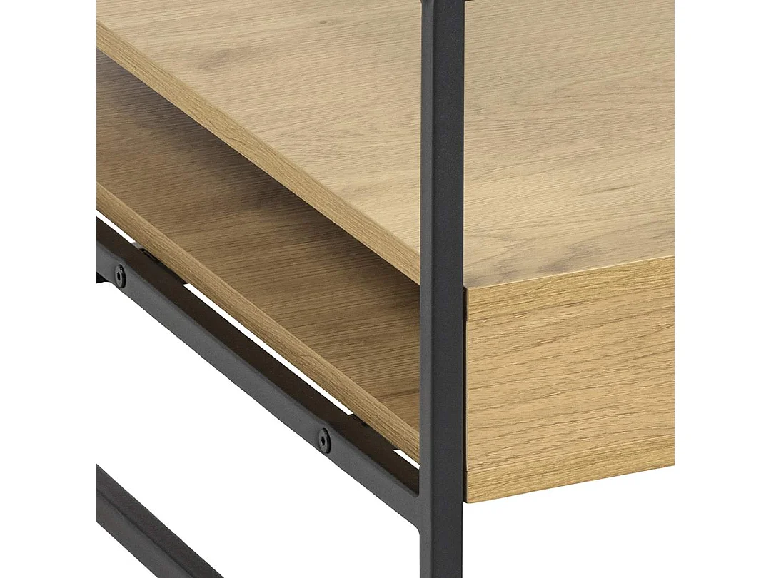 Randolf table basse 2 tablettes chêne décor.