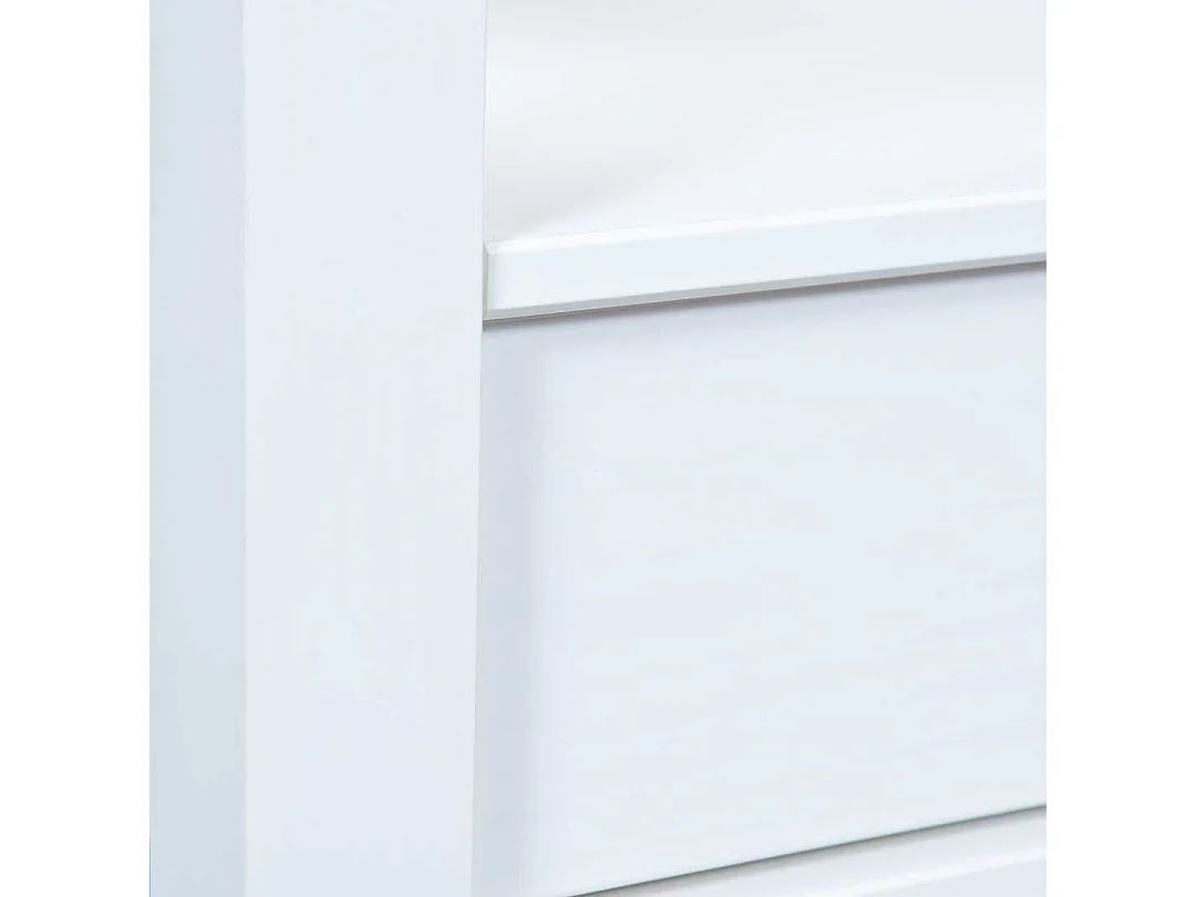 Provence table basse 2 tiroirs blanc.