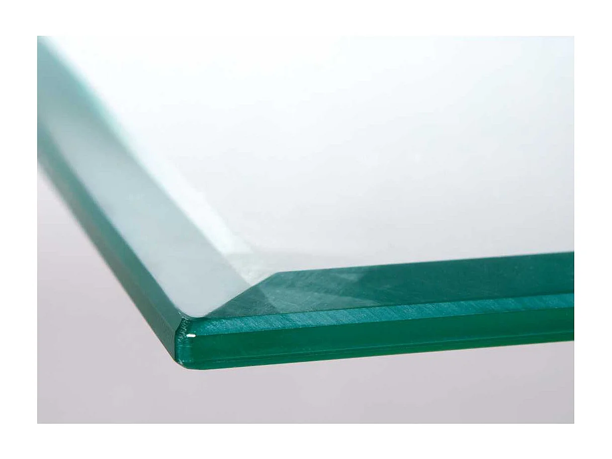 Xira salontafel met glazen blad en poten in wild eikenhouten decor.