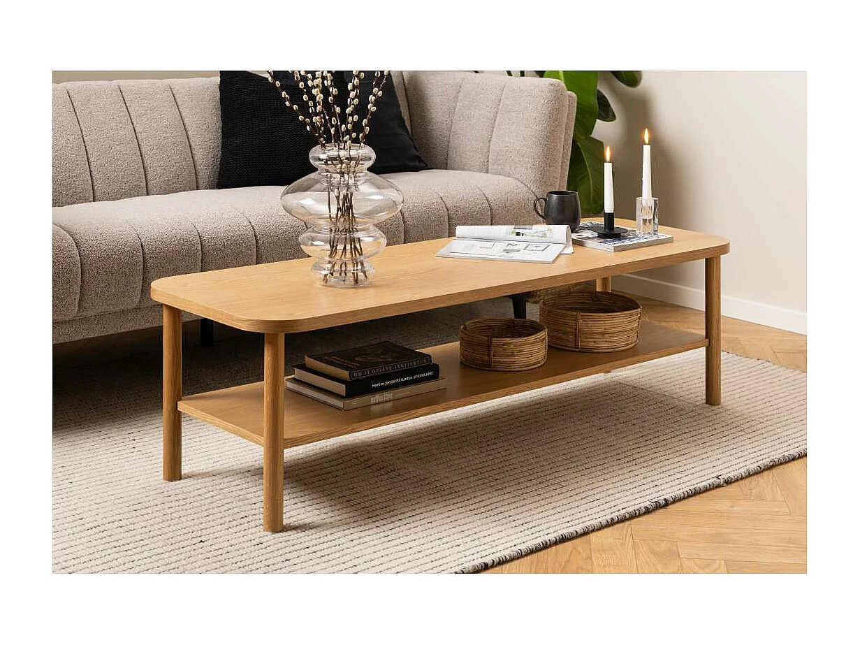 Banbury table basse 1 tablette chêne décor.