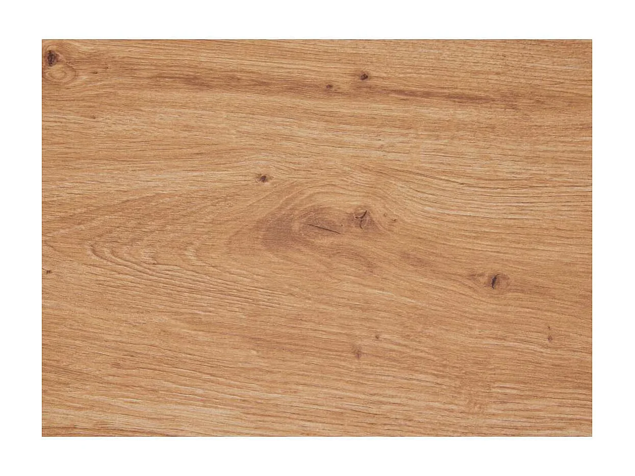 Table Basse "Chevrais"  90cm Noir & Chêne