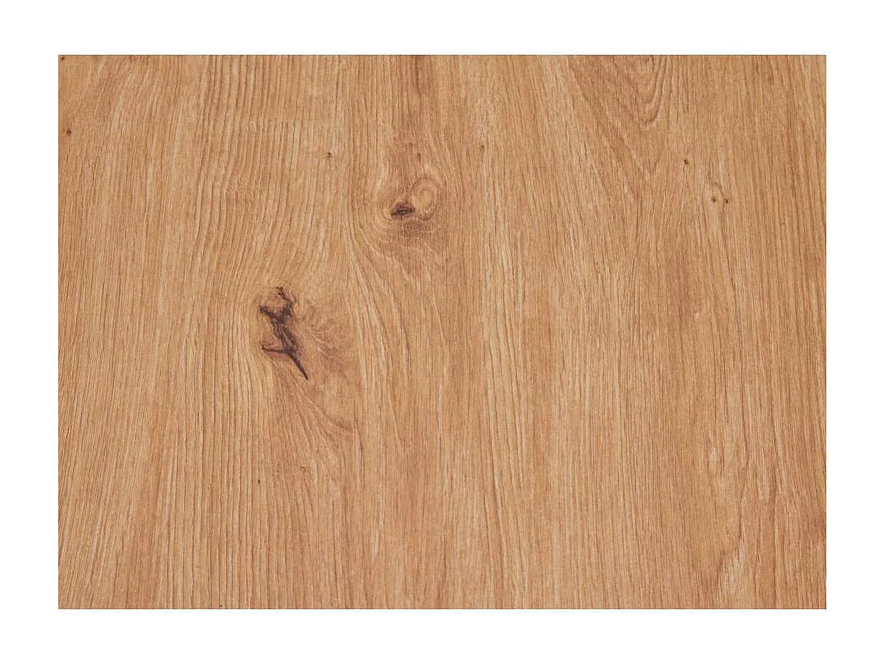 Table Basse "Chevrais"  90cm Noir & Chêne