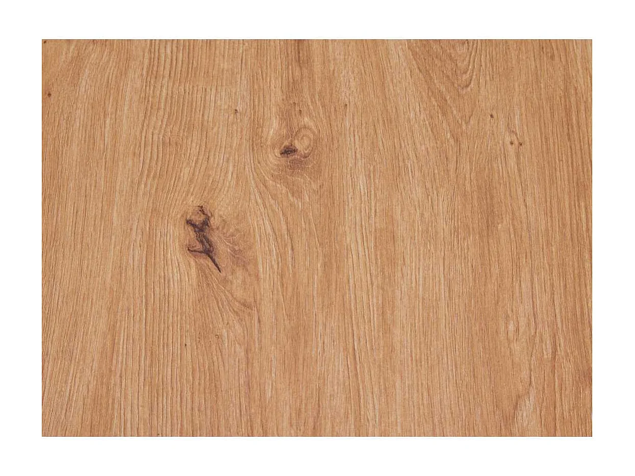 Table Basse "Chevrais"  90cm Noir & Chêne