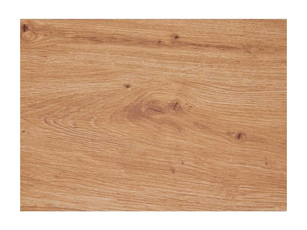 Table Basse "Chevrais"  90cm Noir & Chêne