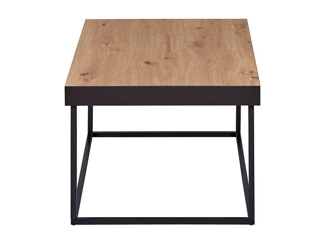 Passione table basse noir,chêne décor.