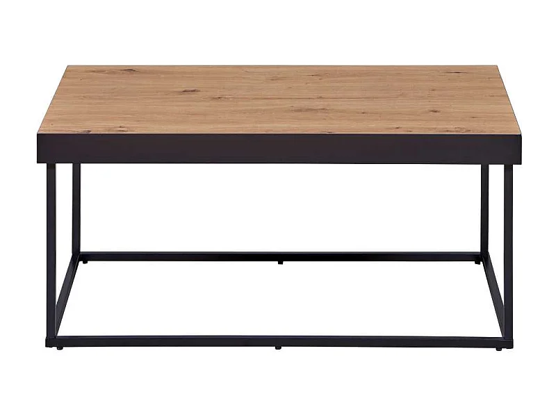 Passione salontafel zwart,eik decor.