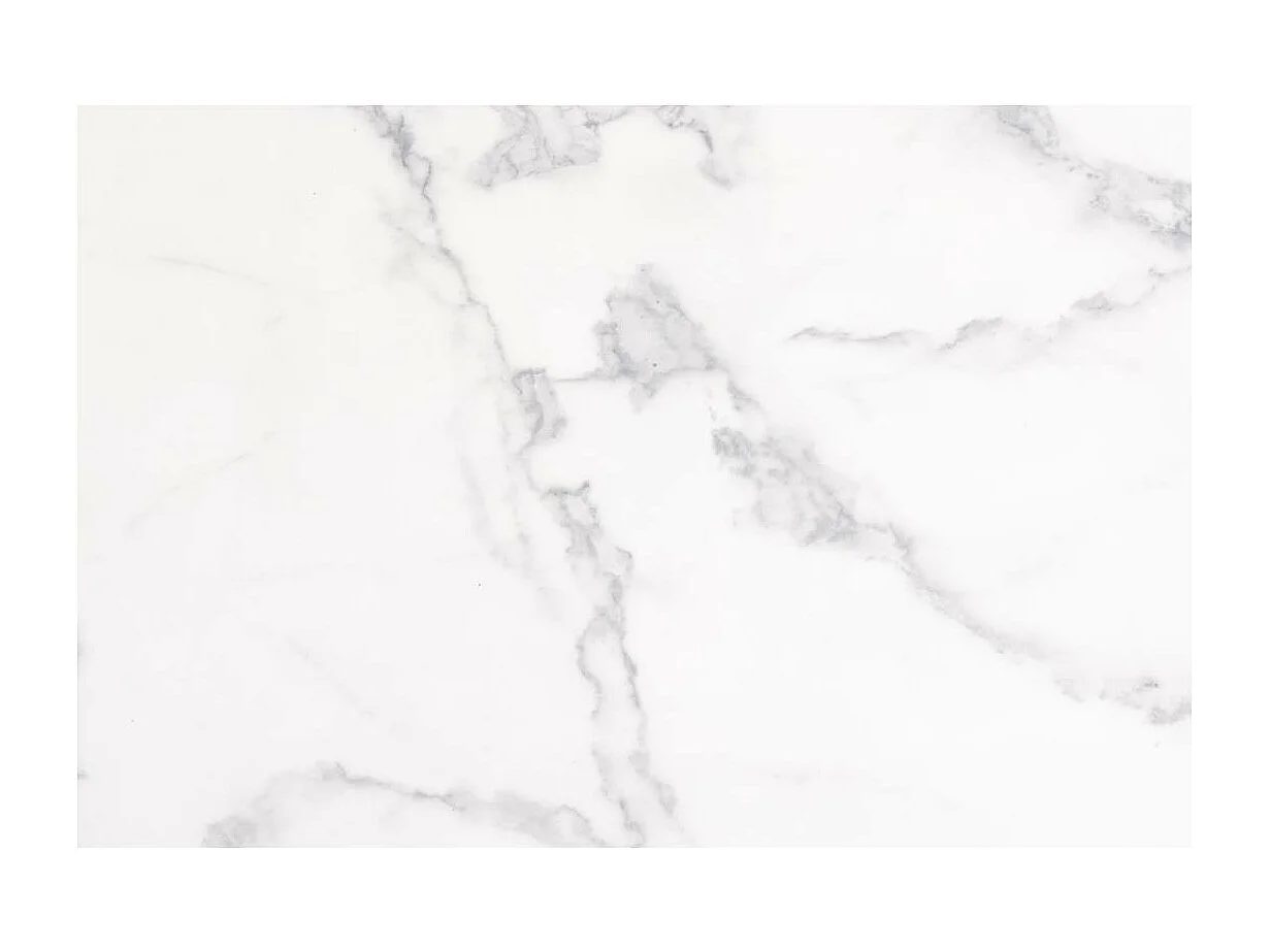 Barossa table basse 40cm décor marbré blanc.