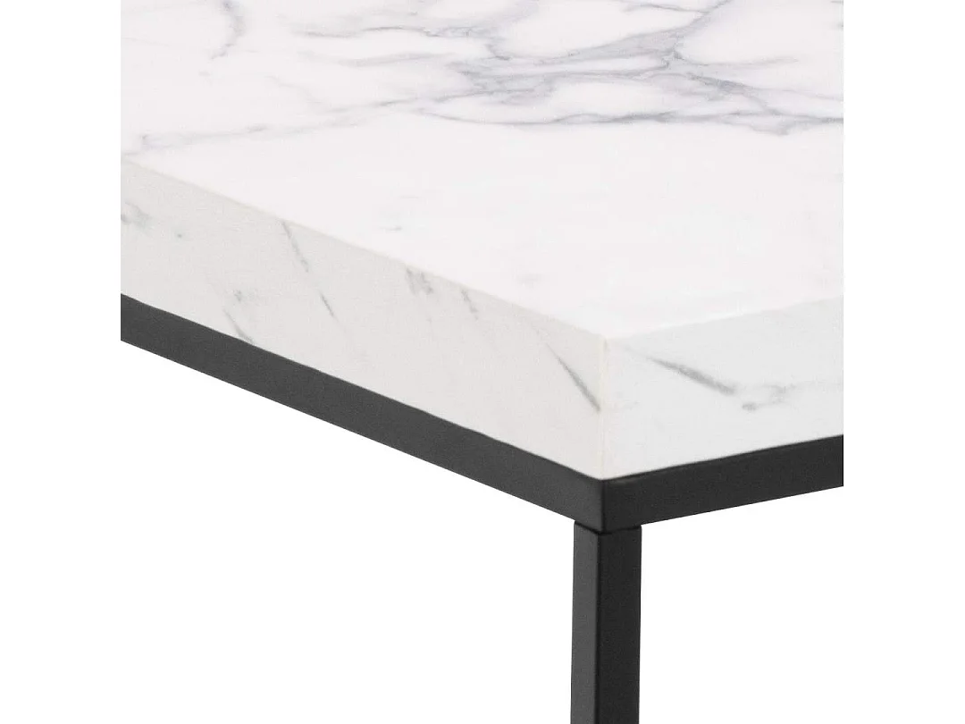 Carossa salontafel 40cm marmer decor wit.