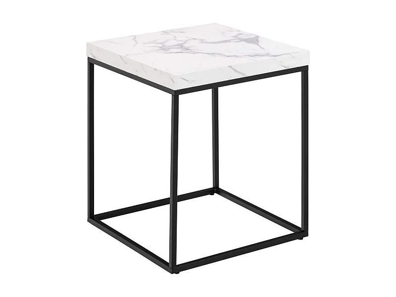 Carossa salontafel 40cm marmer decor wit.