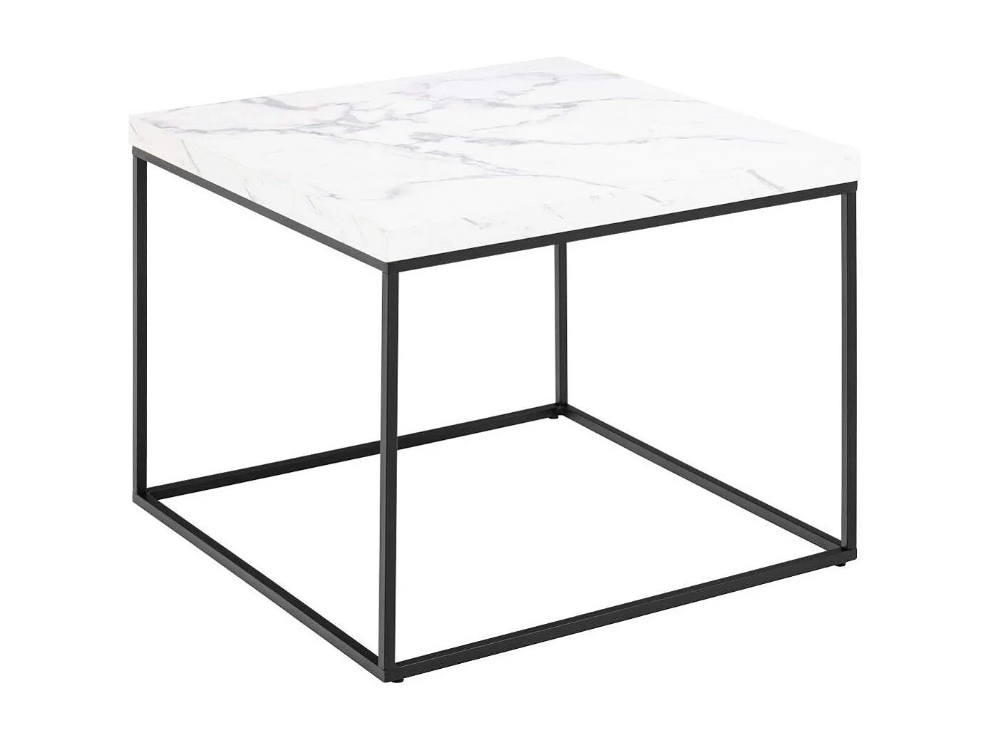 Barossa Couchtisch 60cm Marmor Dekor weiß.