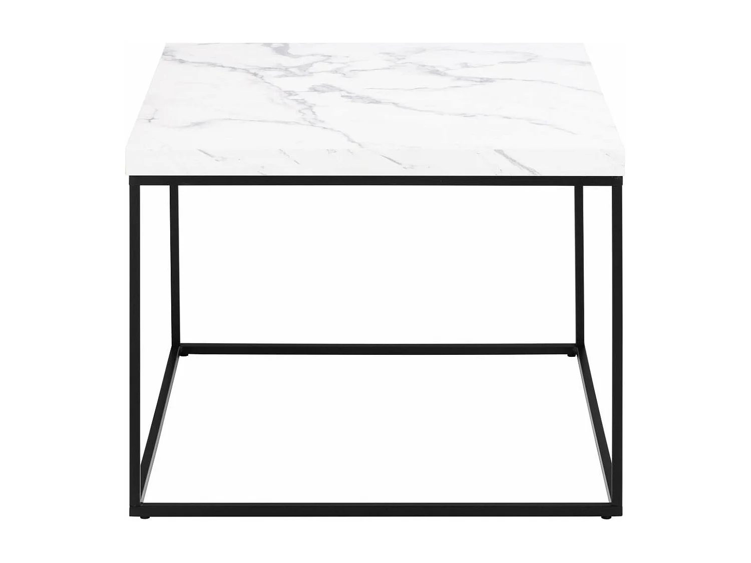 Carossa salontafel 60cm marmer decor wit.