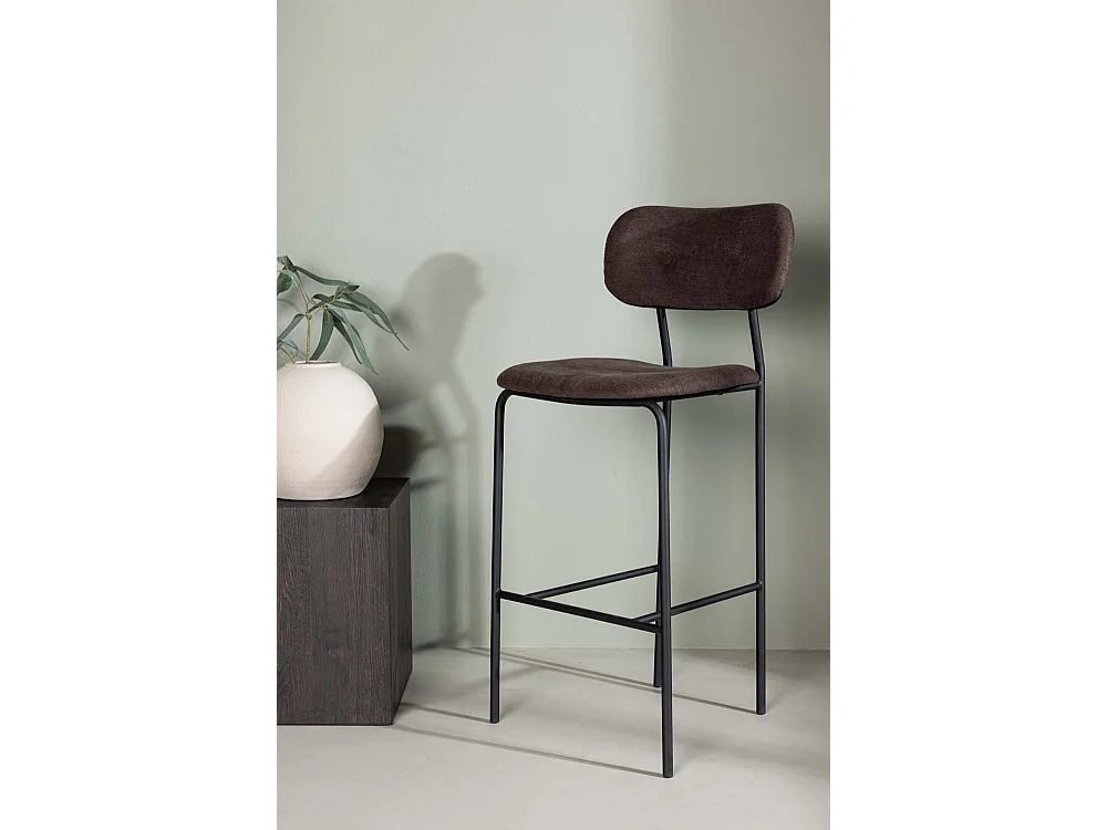Ralf tabouret de bar marron, noir