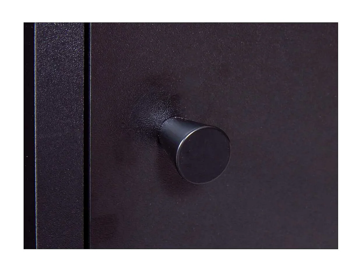 Buffet Avec Range-Bouteilles "Nichole" 124cm Noir