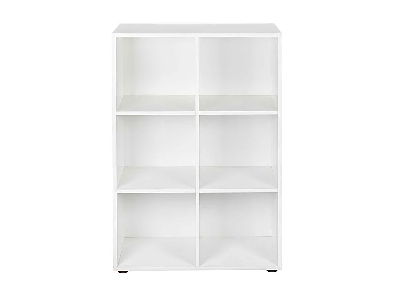 Étagère 6 Cases "Jake" 110cm Blanc