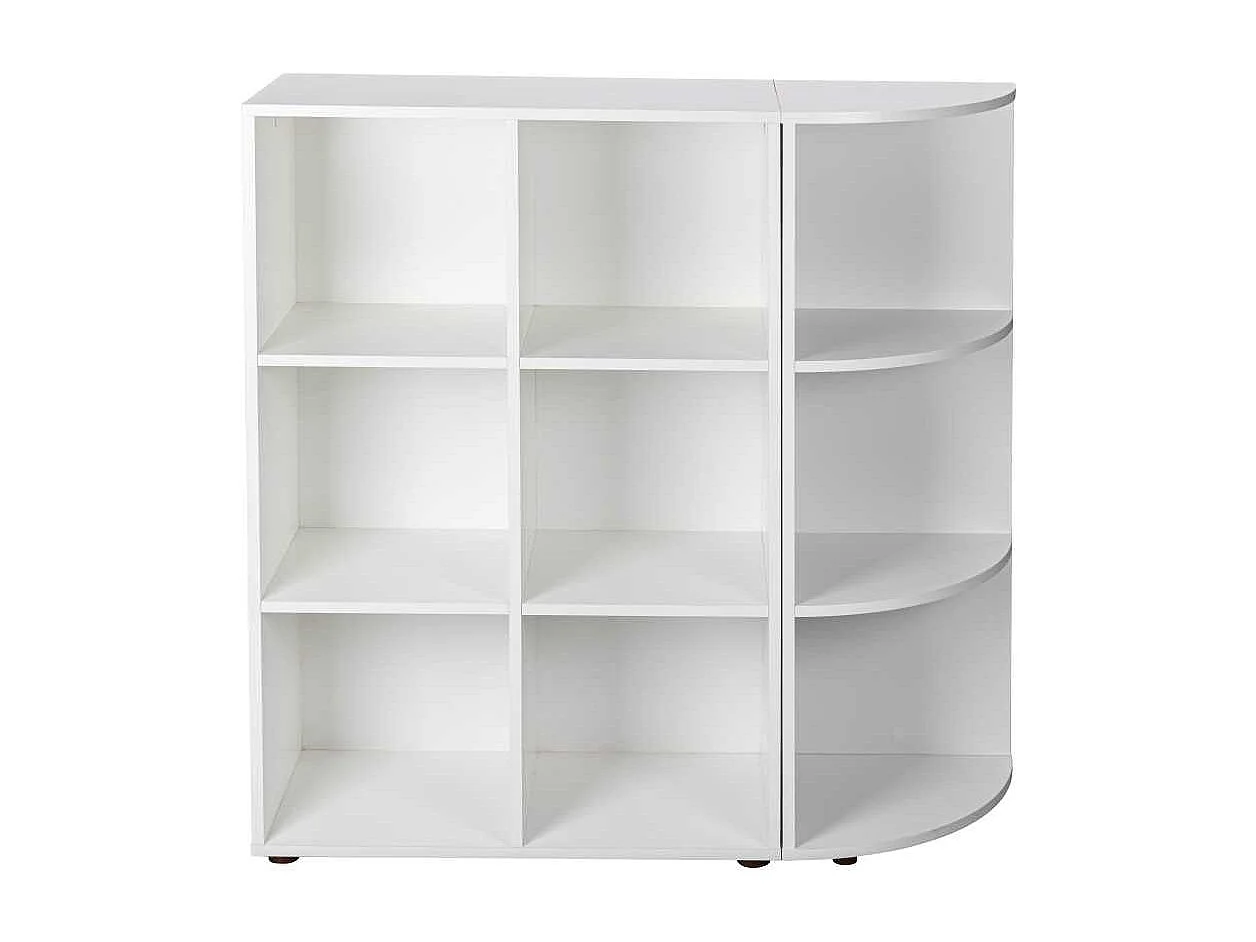 Étagère 6 Cases "Jake" 110cm Blanc