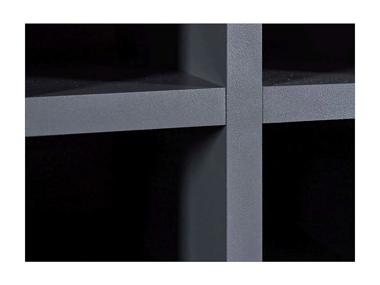 Buffet Avec Range-Bouteilles "Nichole" 124cm Anthracite