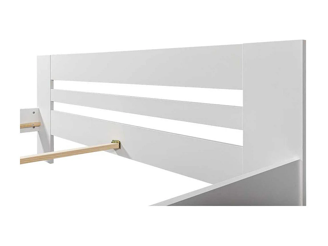 Annik lit 180x200cm blanc.