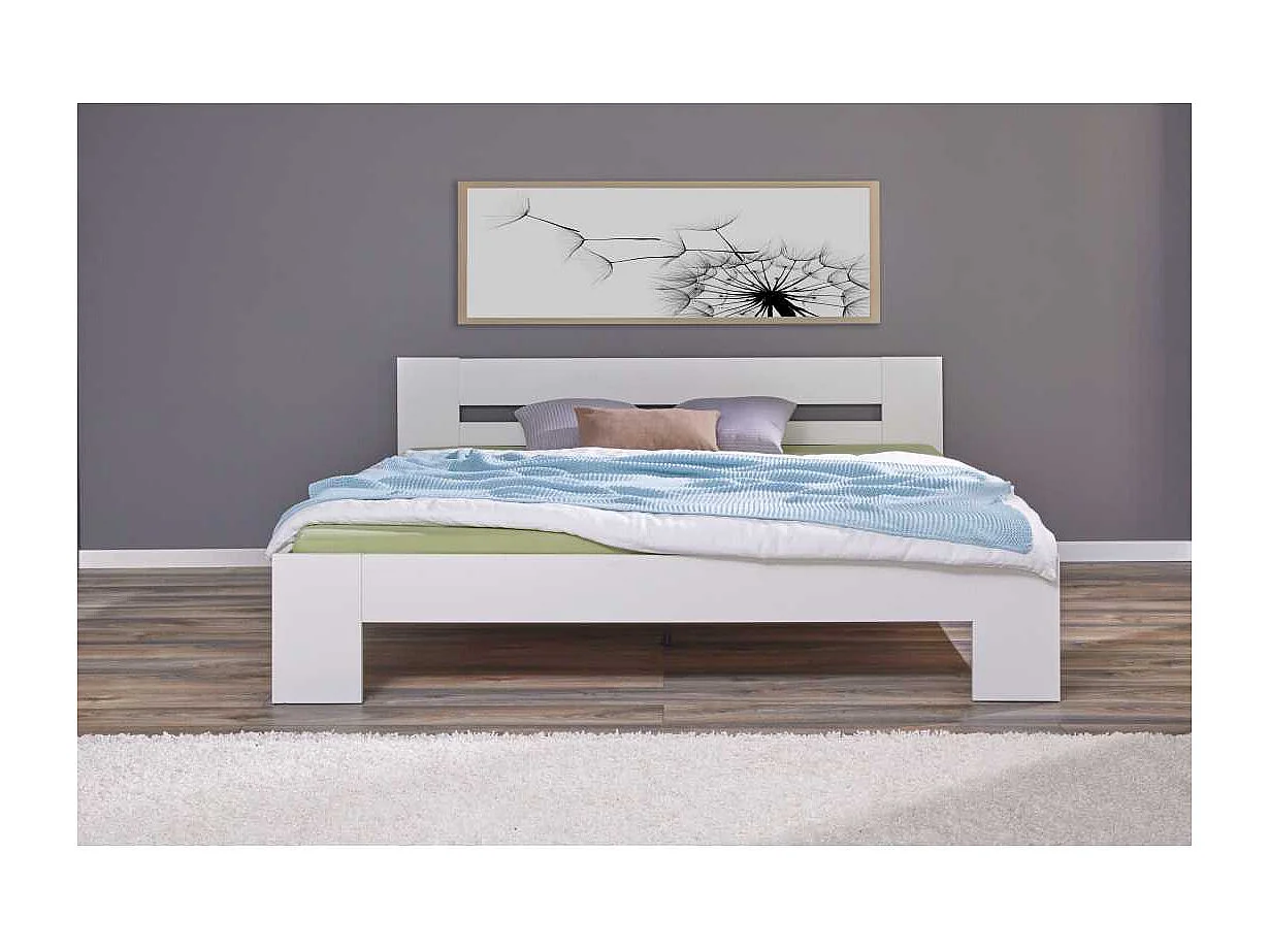 Annik lit 180x200cm blanc.