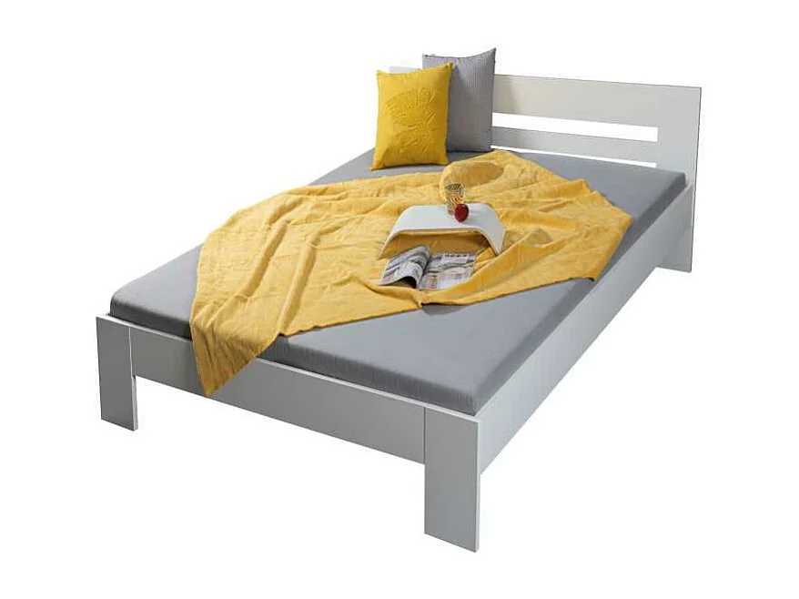 Annik lit 90x200cm blanc.