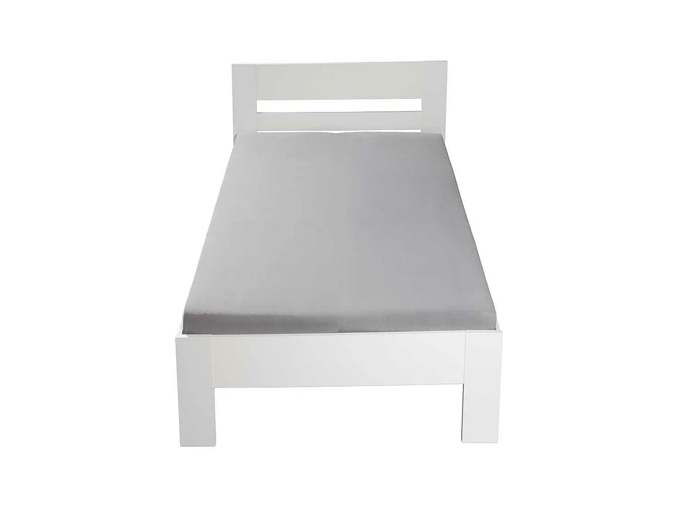 Annik lit 90x200cm blanc.