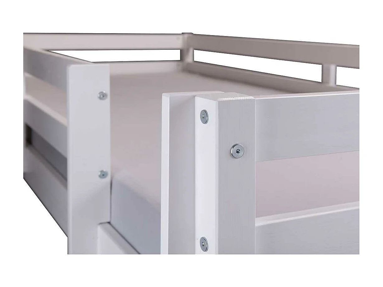 SweetDream lit superposé 90x200cm blanc.