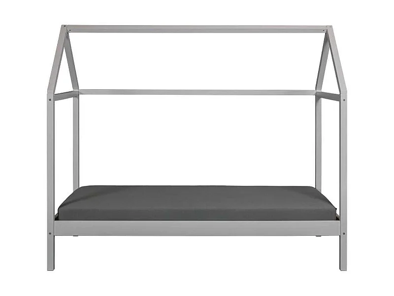 SunRoad lit maison, 90x200cm gris.