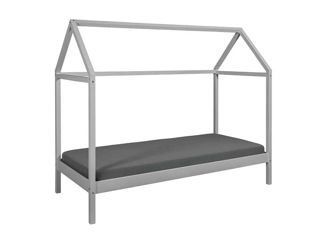 SunRoad lit maison, 90x200cm gris.