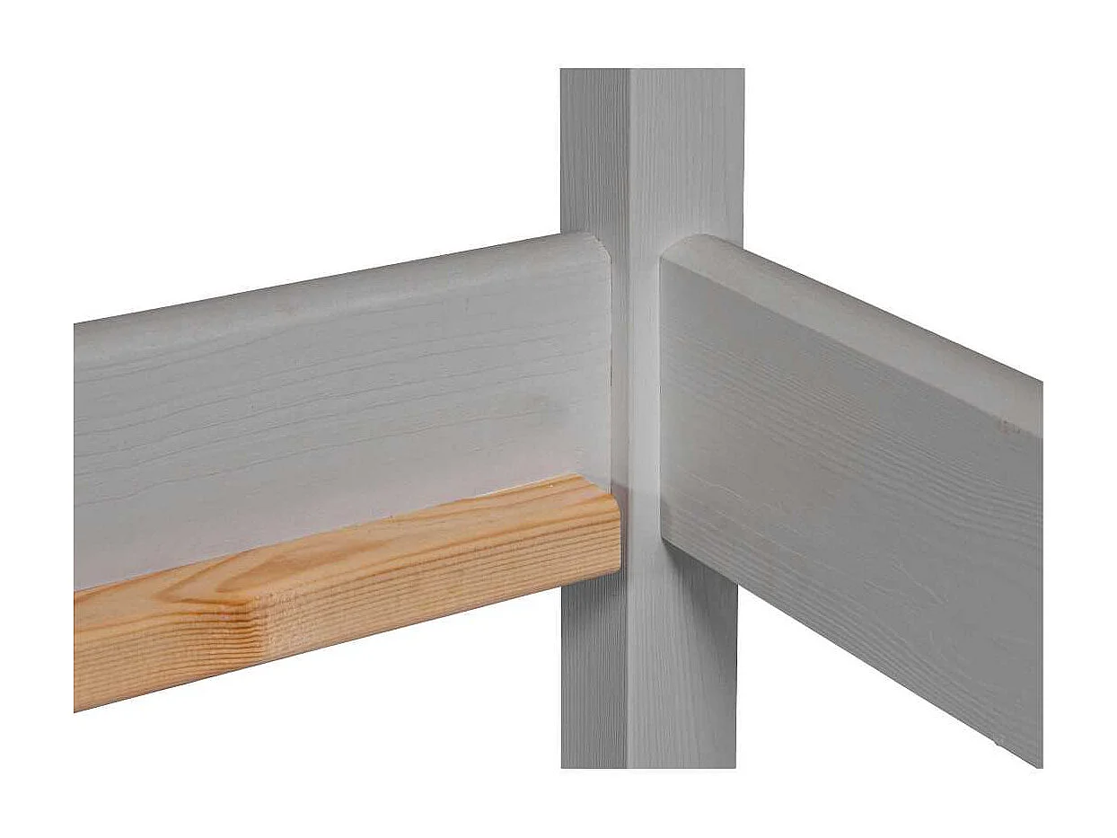 SunRoad lit maison, 90x200cm gris.