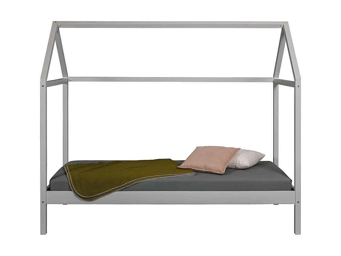 SunRoad lit maison, 90x200cm gris.