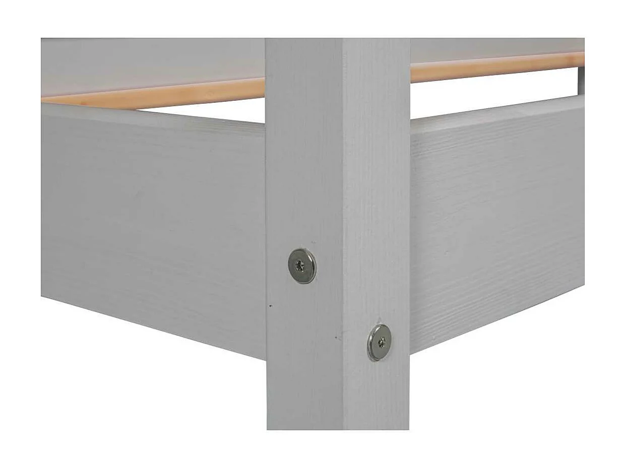 SunRoad lit maison, 90x200cm gris.