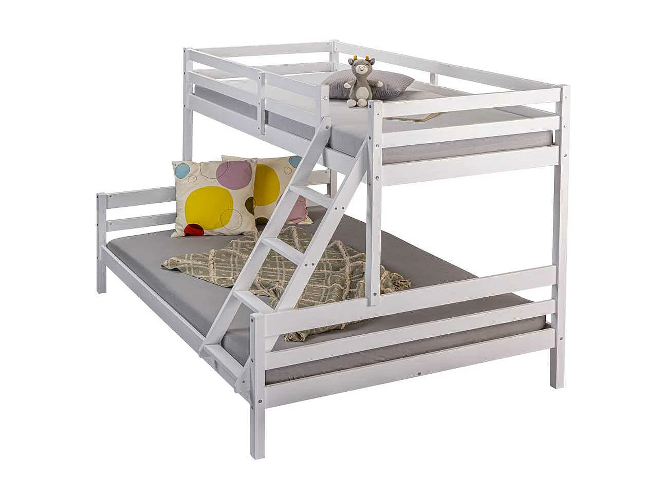 SleepyCloud lit superposé 90x200cm, 140x200cm blanc.