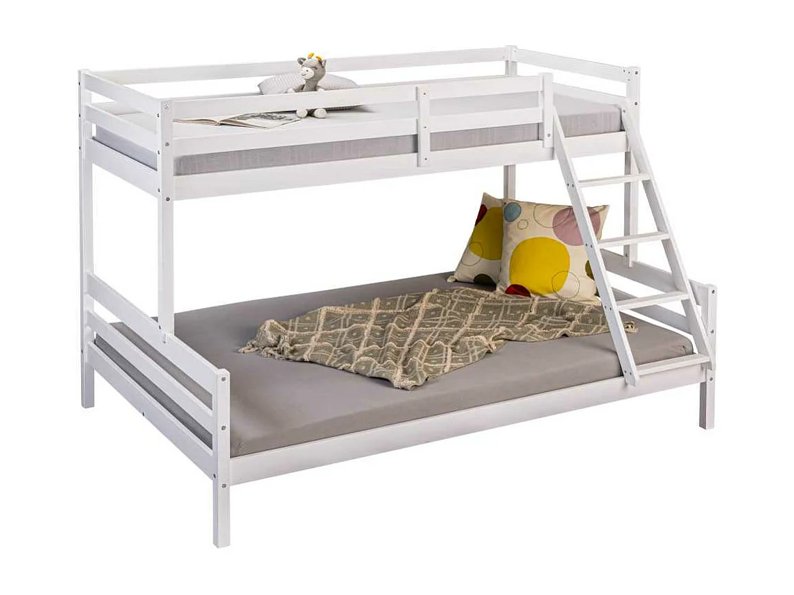 SleepyCloud stapelbed 90x200cm, 140x200cm wit.