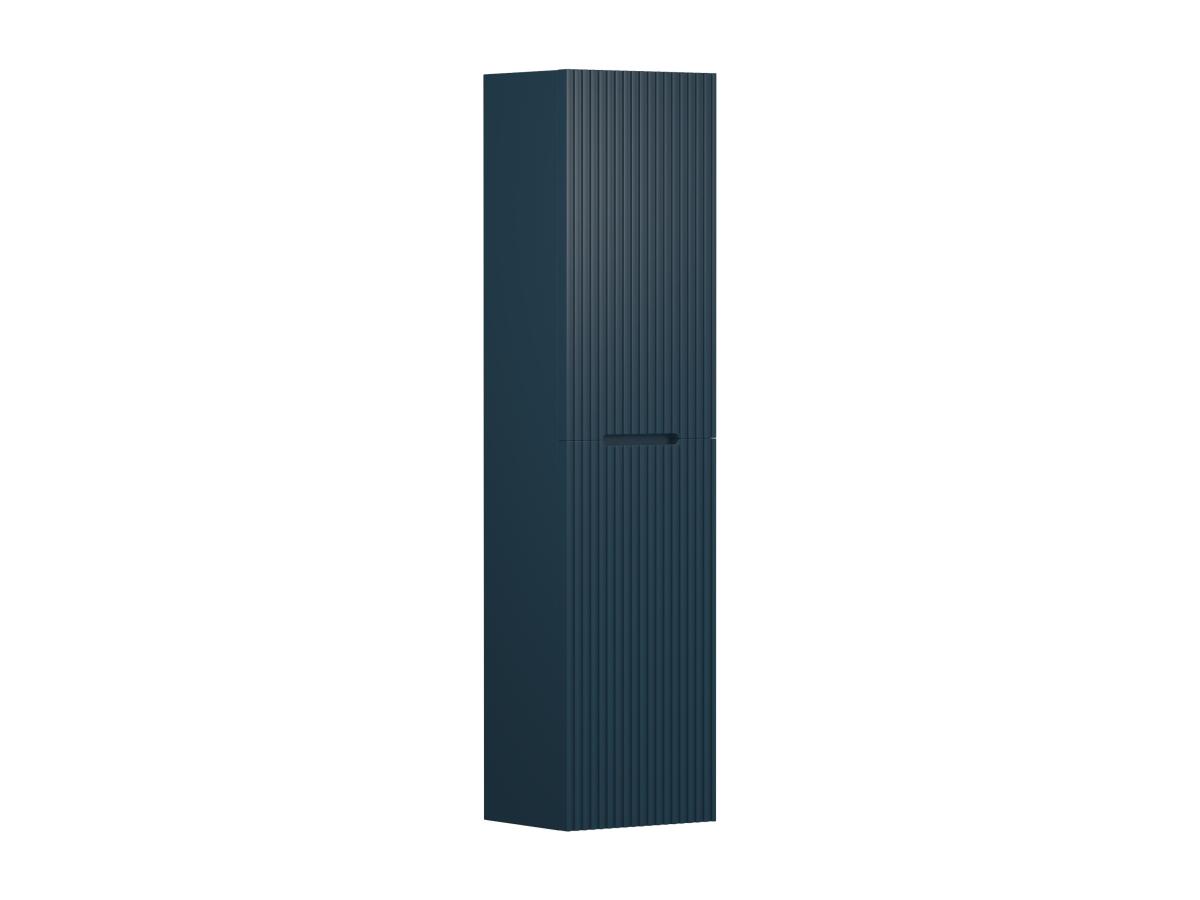 Badhochschrank hängend - 140 cm - Blau gerippt - PAVANI günstig online kaufen