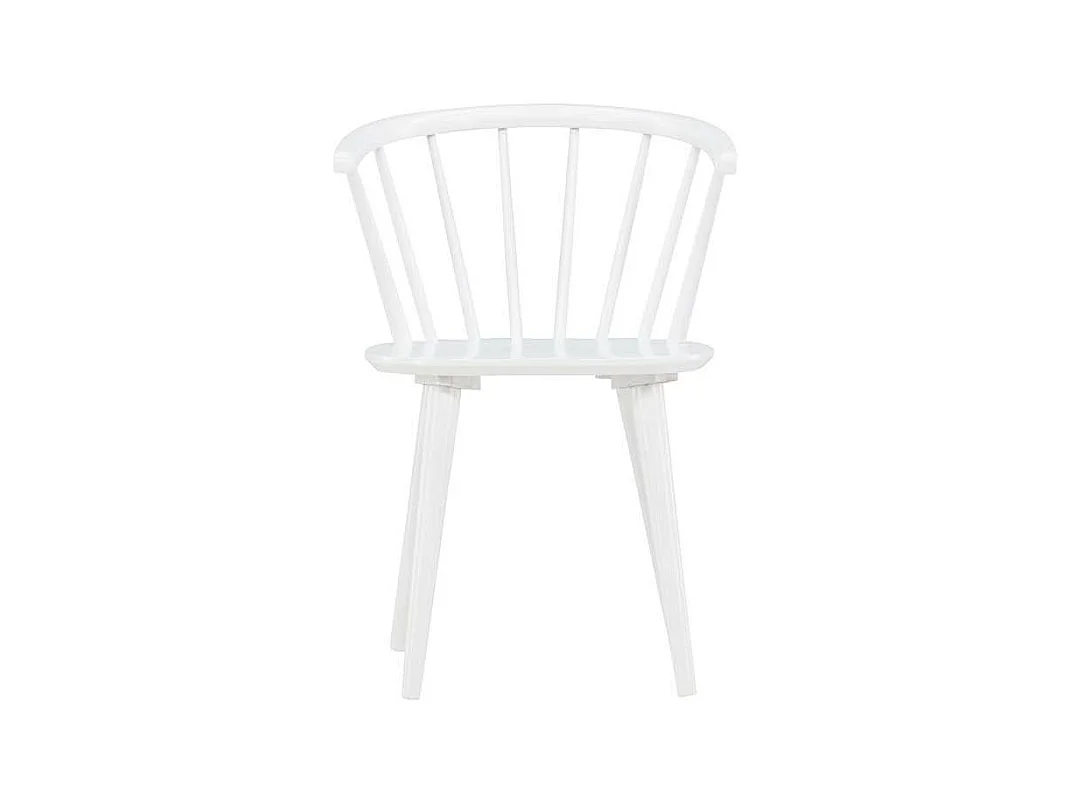 Bobby chaise de salle à manger avec accoudoirs bois blanc