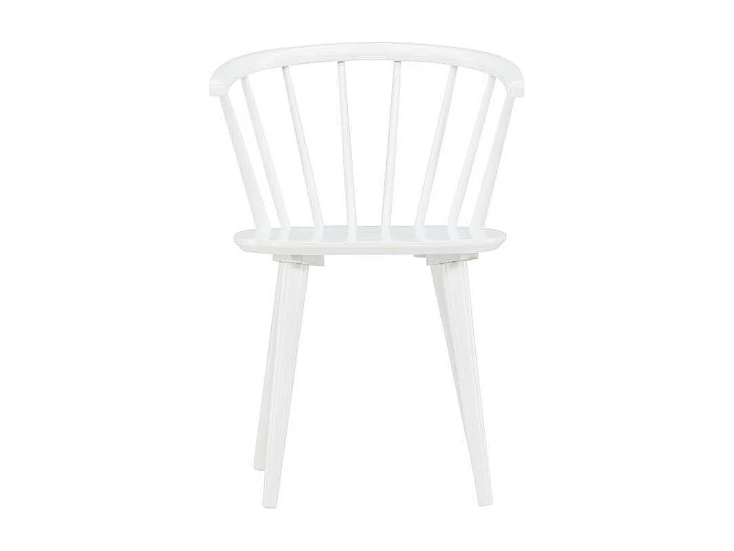 Bobby chaise de salle à manger avec accoudoirs bois blanc